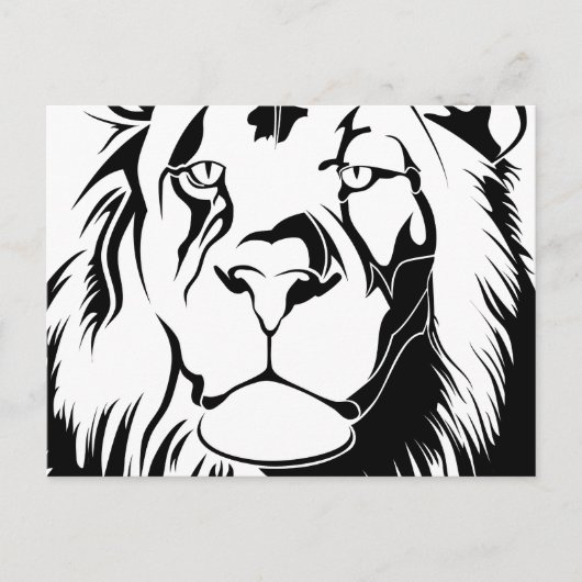 Löwentribal 002 postkarte (Vorderseite)