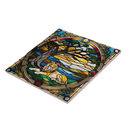 Löwenverkleidung Fliese (Seite)