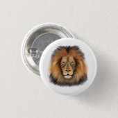 Löwenwasserfarbe Leo Königssafari-Urwaldkatze Button (Vorne & Hinten)