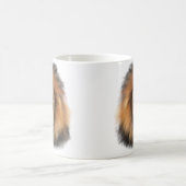 Löwenwasserfarbe Leo Königssafari-Urwaldkatze Kaffeetasse (Mittel)
