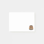 Löwenwasserfarbe Leo Königssafari-Urwaldkatze Post-it Klebezettel (Vorderseite)