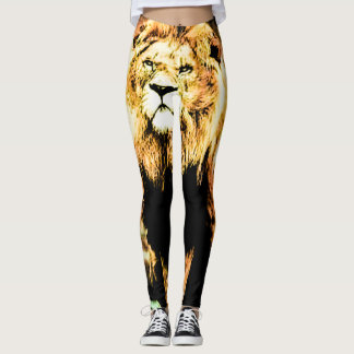 Löwenweibchen Leggings (tierisches Lover)
