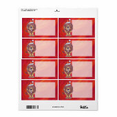 Löwenweihnacht auf Rot (Vorne)