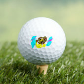 Löwenwellenkunst Golfball (Insitu T-Shirt)