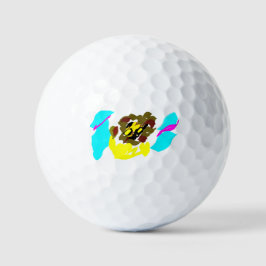 Löwenwellenkunst Golfball