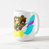 Löwenwellenkunst Kaffeetasse (VorderseiteRechts)