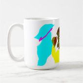 Löwenwellenkunst Kaffeetasse (Links)