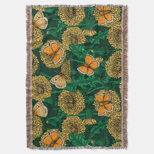 Löwenwiese auf dunkelgrün decke (Vorderseite Vertikal)