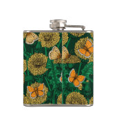 Löwenwiese auf dunkelgrün flachmann (Rückseite)