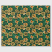 Löwenwiese auf dunkelgrün geschenkpapier (Flach)