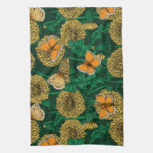 Löwenwiese auf dunkelgrün geschirrtuch (Vertikal)
