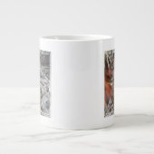 Löwenzahn-Abstrakt Jumbo-Tasse (Vorderseite)