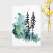 Löwenzahn - Aquarellblumen Karte (Gelbe Blume)