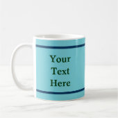 Löwenzahn auf Blau Kaffeetasse (Links)