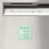 Löwenzahn auf Minze Save the Date Magnet (In Situ (Geschirrspüler))