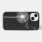Löwenzahn auf Punkten iPhone Hülle (Rückseite (Horizontal))