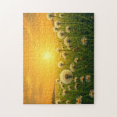 Löwenzahn bei Sonnenuntergang Puzzle (Vertikal)