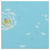 Löwenzahn-Blume mit Blumen Stoff (Nahaufnahme)