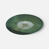 Löwenzahn-Blumen-Flaum-Starry Himmel-Kunst Pappteller (Schrägansicht)