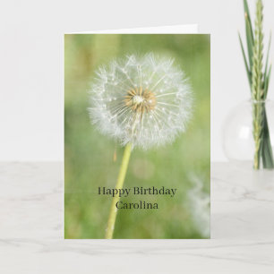 Löwenzahn-Blumen-Geburtstag (meine Fotografie) Karte