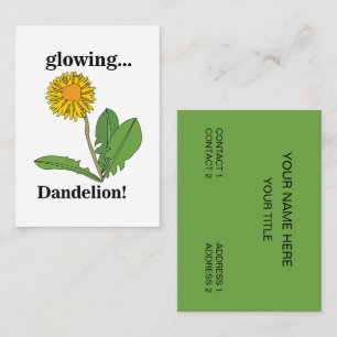 Löwenzahn-Blumen-Makeup-Artist-Stylist Visitenkarte
