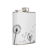 Löwenzahn Blumen Pappus Sporen Grau Flachmann (Rechts)