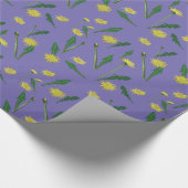Löwenzahn, Blüten Geschenkpapier (Ecke)