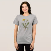 Löwenzahn Botanische Illustration Tri-Blend Shirt (Vorderseite voll)