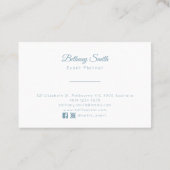 Löwenzahn der Geschäfts-Karten-| (aquamarin) Visitenkarte (Rückseite)