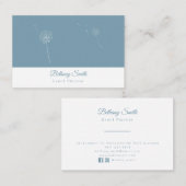 Löwenzahn der Geschäfts-Karten-| (aquamarin) Visitenkarte (Vorne/Hinten)