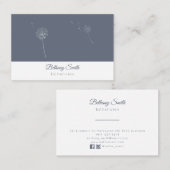 Löwenzahn der Visitenkarte-| (Holzkohle) Visitenkarte (Vorne/Hinten)