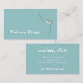 Löwenzahn-Entwurf Visitenkarte (Vorne/Hinten)