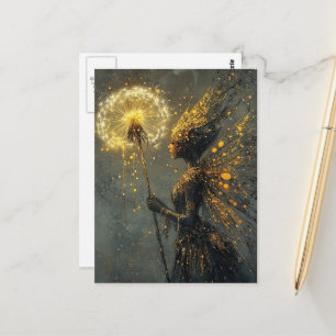 Löwenzahn Feen Fantasie Postkarte