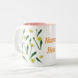 Löwenzahn-Frühlingskunst Zweifarbige Tasse