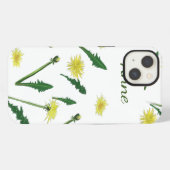 Löwenzahn-Gartenmuster iPhone Hülle (Rückseite (Horizontal))
