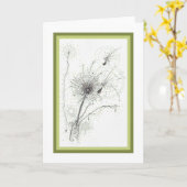 Löwenzahn-Gruß-Karte Karte (Gelbe Blume)