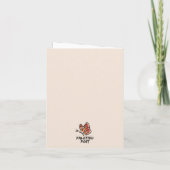 Löwenzahn-Herz-Valentinstagskarte Dankeskarte (Rückseite)