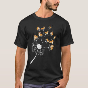 Löwenzahn Hund   Haustier Hund Besitzer Süßer Corg T-Shirt