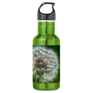 Löwenzahn im Licht Edelstahl Wasserflasche
