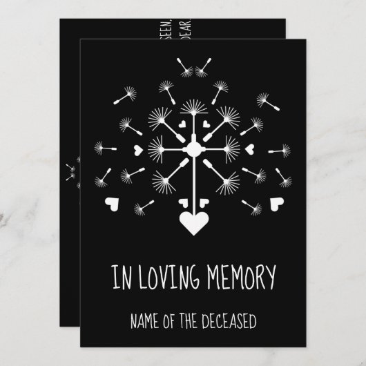 Löwenzahn im Wind in der Erinnerung (Vorne/Hinten)