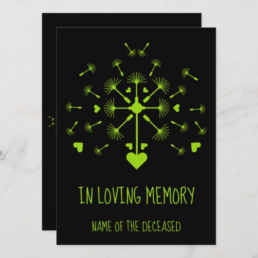 Löwenzahn im Wind in der Erinnerung (Vorne/Hinten)