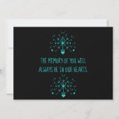 Löwenzahn im Wind in der Erinnerung Karte (Rückseite)