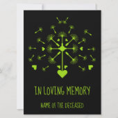 Löwenzahn im Wind in der Erinnerung Karte (Vorderseite)