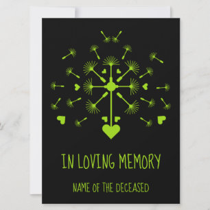 Löwenzahn im Wind in der Erinnerung Karte