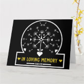 Löwenzahn im Wind in liebender Erinnerung Karte (Gelbe Blume)