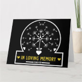 Löwenzahn im Wind in liebender Erinnerung Karte (Vorderseite)