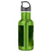 Löwenzahn in der hellen Edelstahlmatte Edelstahlflasche (Rückseite)