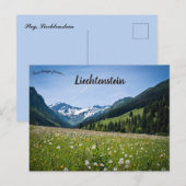 Löwenzahn in Steg Liechtenstein Postkarte (Vorne/Hinten)