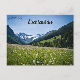 Löwenzahn in Steg Liechtenstein Postkarte