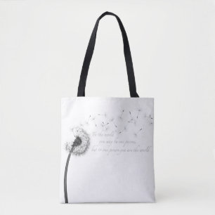 Löwenzahn-Inspiration All-Over-Print-Tragetasche Tasche